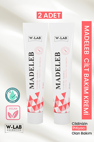 W-Lab Kozmetik Madeleb Cilt Bakım Kremi 2 li Set