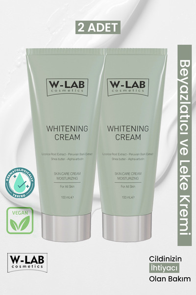 W-Lab Kozmetik Beyazlatıcı ve Leke Kremi 2 li Set