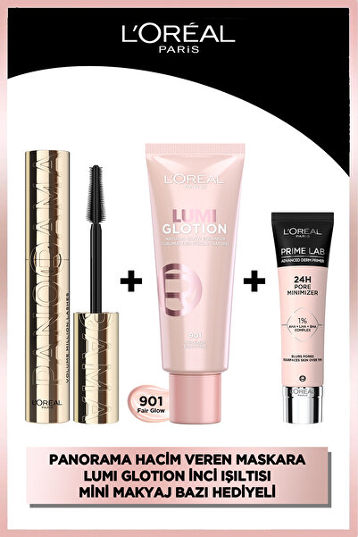 L'Oreal Paris Panorama Maskara & Glotion All-in-one 901 & Prime Lab Pore Mini...