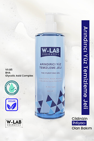 W-Lab Kozmetik Arındırıcı Yüz Temizleme Jeli 400 ml