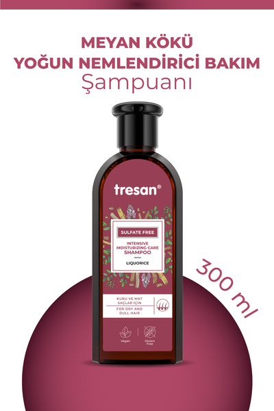 Tresan Yılbaşı Özel Seri - Meyan Kökü Yoğun Nemlendirici Sülfatsız Şampuan – ...