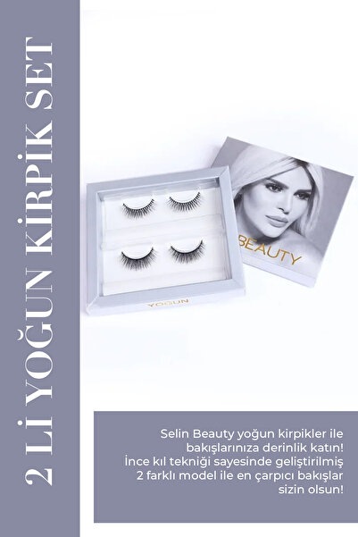 SELİNBEAUTY 2 Li Yoğun Kirpik Set
