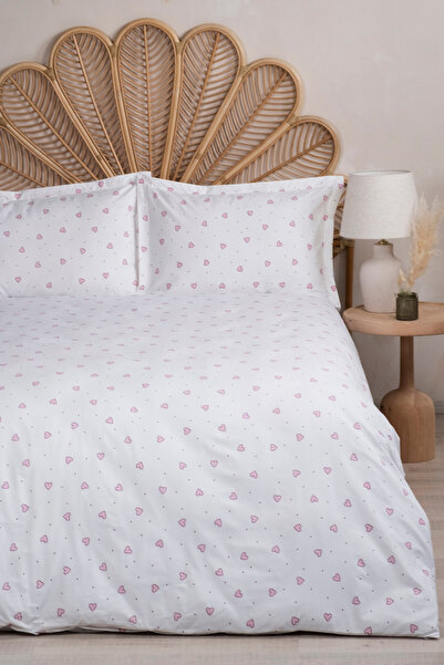 TRENDYOLMİLLA HOME Double Pink Heart Duvet Cover Set Tphss26Ckn00003