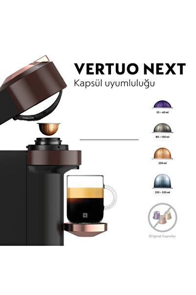 Nespresso Vertuo Next Premium Kahve Makinesi, Kahverengi