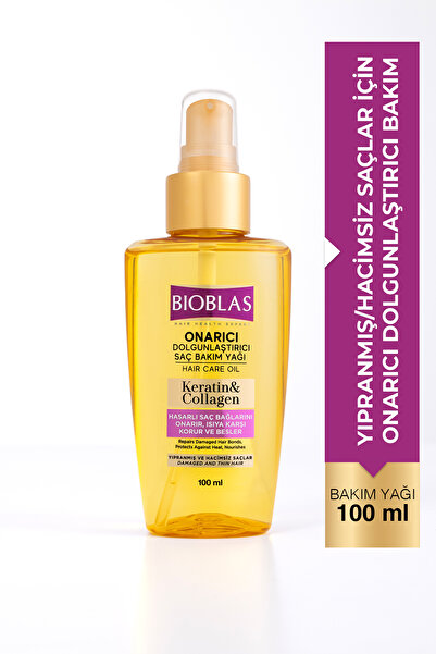 Bioblas Keratin Kolajen Onarıcı Dolgunlaştırıcı Saç Bakım Yağı 100 ml
