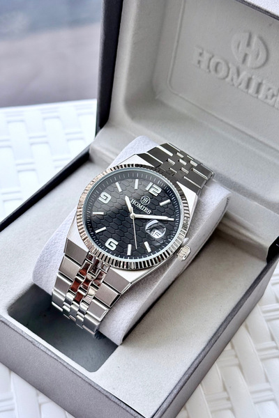 Homies Men's Wristwatch Original 3Atm Steel Band with Gift Box and Bracelet G...