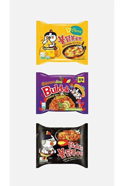 Genel Markalar Hot Chicken Ramen 3'lü Kombo Karışık Paket 3adet