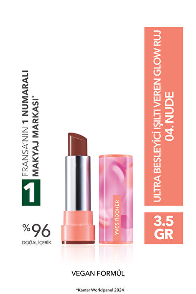 Yves Rocher Ultra Besleyici Işıltı Veren Glow Ruj-04 Nude-64797