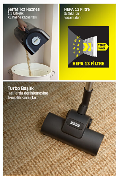 Karcher VCC 4 CycloneX Toz torbasız Süpürge