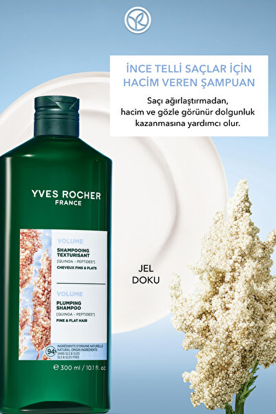Yves Rocher Hacim Veren Şampuan - İnce Telli Saçlar / Volume - SLS,SLES içermez, Vegan  -300ml
