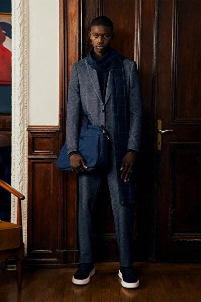 ALTINYILDIZ CLASSICS Costum pentru bărbați, albastru bleumarin, slim fit, cu ...