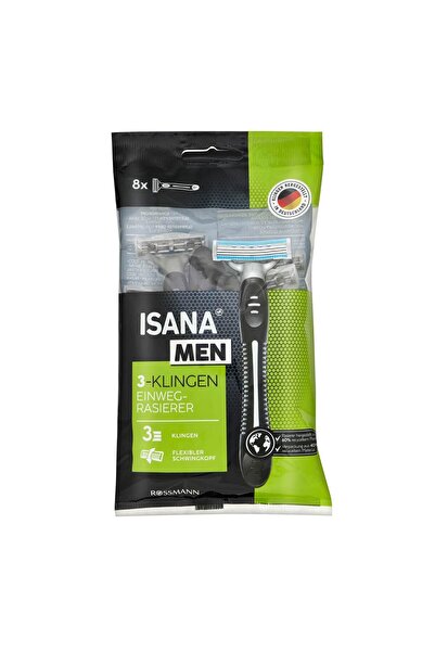 ISANA MEN Tıraş Bıçağı 3 Bıçaklı, 8'li