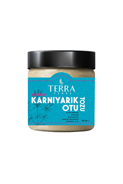 Terra Verde Karnıyarık Otu Tozu 100 G (Glutensiz/Psyllium)