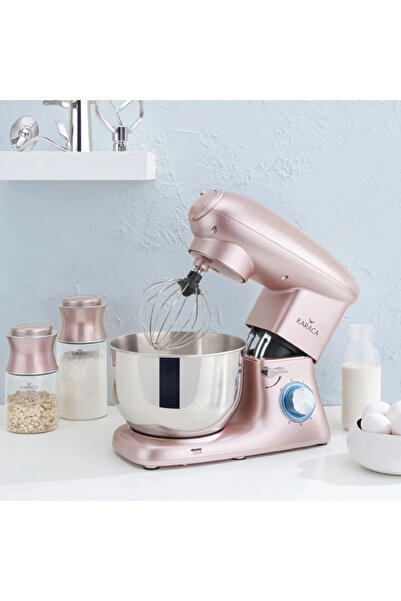 Karaca Multichef Stand Mikser Rosegold Mutfak Şefi 1900w 5,5 Lt Kıyma Çekme M...