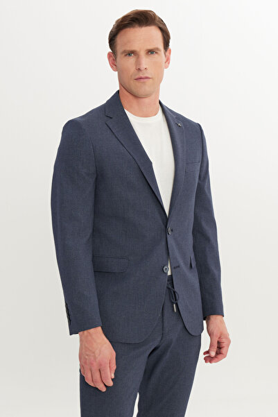 ALTINYILDIZ CLASSICS Altınyıldız Classics Lace-Up Waist Extra Slim Navy Blue ...