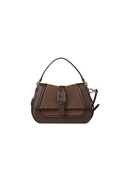 FURLA FLOW M TOP HANDLE - VITELLO CLARIS LUX+SUEDE-TONI