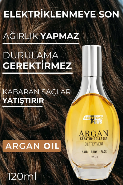 Softto Plus Argan İçerikli Saç Vücut ve Cilt Bakım Yağı 120 ml