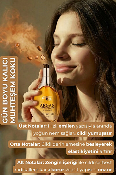 Softto Plus Argan İçerikli Saç Vücut ve Cilt Bakım Yağı 120 ml