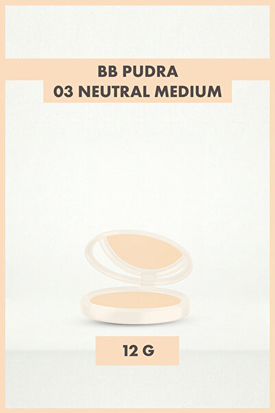 Farmasi Doğal ve Mat Bitişli Kompakt BB Pudra| 03 Neutral Medium 12 gr
