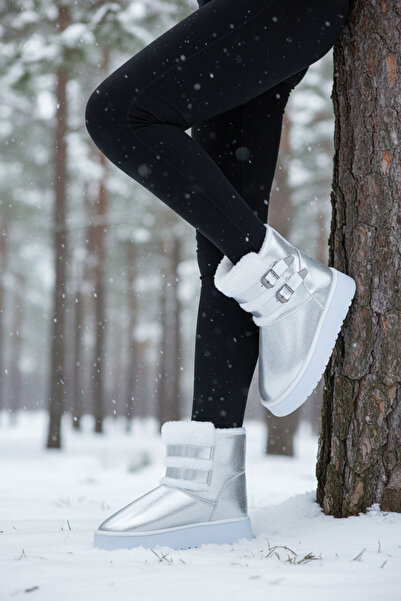 SOHO Silberne Damenstiefel & Stiefeletten 21038