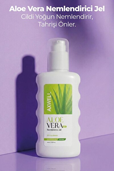 AXWELL Aloe Vera Yoğun Nemlendirici Ve Yatıştırıcı Etkili Jel 200 ml