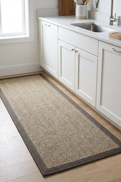 Cool Halı Boston M208 Mutfak Halısı Hasır Doku Leke Tutmaz Tezgah Önü Yolluk ...
