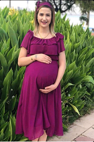 MACFLY Rochie cu volane guler Carmen