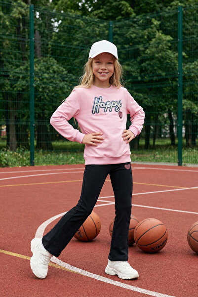 TRENDYOLKIDS Różowy*001 Dziewczęcy zestaw dzianinowy dół-góra TKDAW25AU00034