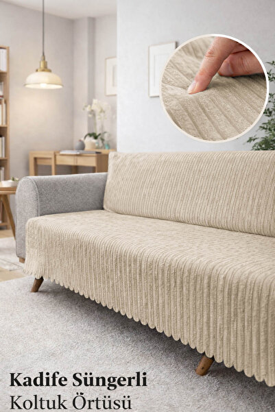 Faiend Нековзний дно з губчастою оббивкою з оксамиту - Чохол для дивана