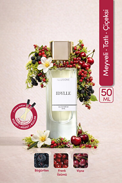 ILLUSIONE FRAGRANCE Idylle Edp Kadın Parfüm 50ml | Meyveli-şekerli-çiçeksi | ...