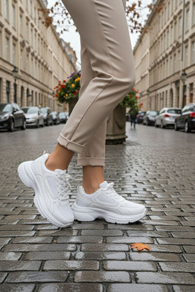 SOHO Weiße Damen Sneakers 18802