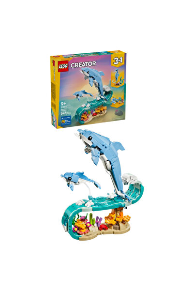 LEGO ®   Creator 3-in-1 Sea Animals: Lovely Dolphins 31385 – 9+ Toy Building ...