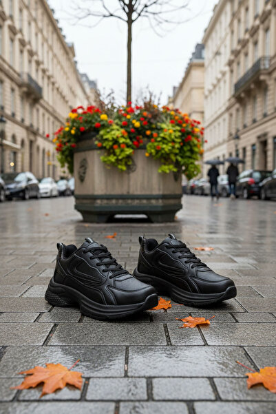 SOHO Schwarz-Schwarze Damen Sneakers 18802