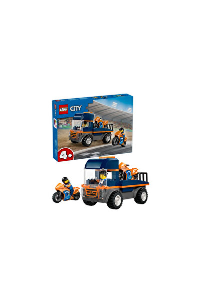 LEGO ®   City Motorcycle Carrier - 4+ Creative Toy Building Set (88 Pieces)