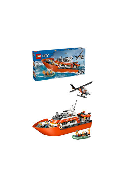 LEGO ® City Sahil Güvenlik Kurtarma Botu ve Helikopteri - 7+ Yaratıcı Oyuncak...