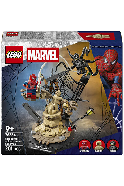 LEGO ® ǀ Marvel Efsanevi Savaş: Örümcek Adam vs. Kum Adam 76334 - 9+ Oyuncak Yapım Seti (201 Parça)