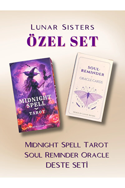 Lunar Sisters Özel Set: Midnight Spell Tarot & Soul Reminder Oracle Destesi