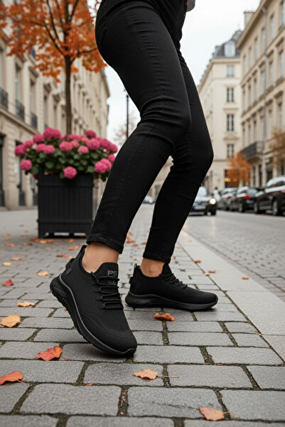 SOHO Schwarz-Schwarze Damen Sneakers 16884