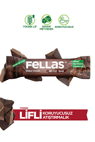 Fellas Meyve Bar - Duble Kakaolu (35 g) x 12 Adet