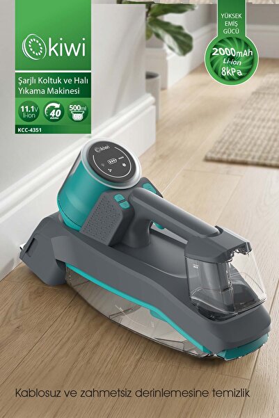 Kiwi Şarjlı Koltuk ve Halı Yıkama Makinesi Portatif Taşınabilir Araç İçin Uyg...