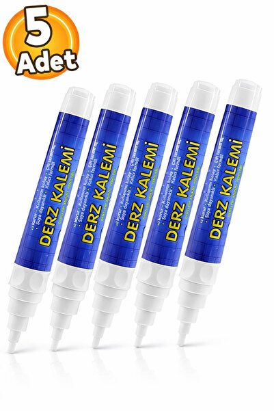 Badem10 (5 ADET) Fayans Beyaz Derz Hazır Dolgusu Boyama Boyası Kalemi Hızlı K...