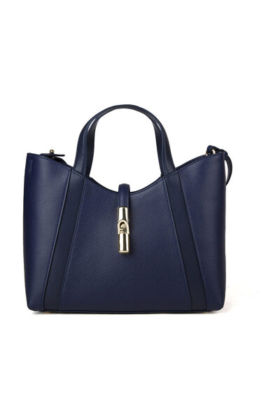 FURLA GOCCIA S TOTE - VITELLO NIGHT+VITELLO SIDNEY-BLU REALE
