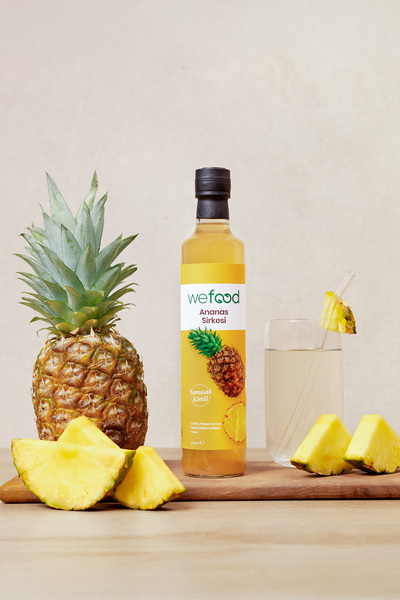Wefood Ananas Sirkesi 500 ml (Doğal Fermantasyon)