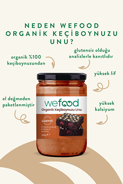 Wefood Organik Keçiboynuzu Unu 320 gr