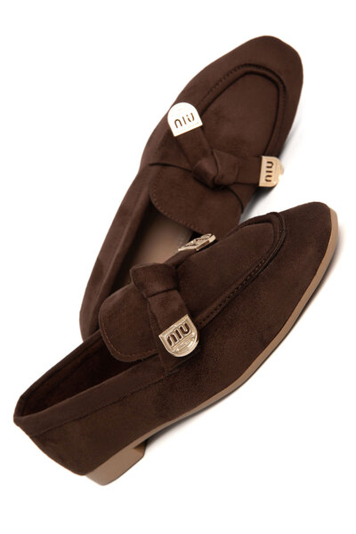 SOHO Brown Suede Women's Loafer Shoes 21162