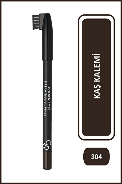 Golden Rose Dream Eyebrow Pencil No: 304 Charcoal - Şekillendirici Fırçalı Ka...