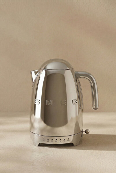 SMEG 50'S Style Retro Mirror Steel Çelik Isı Ayarlı Kettle Klf04sseu