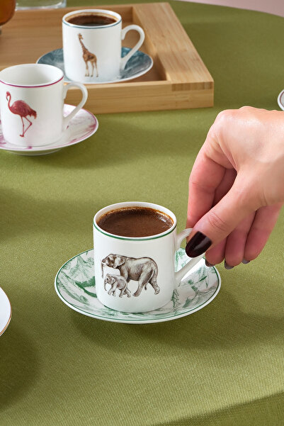 Karaca Jungle 6 Kişilik Kahve Fincanı Takımı 80 ml