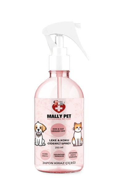 Kedi & Köpek Leke ve Koku Giderici – Kiraz Çiçeği Kokulu, Doğal Formül ile Ferah Temizlik 250 ml