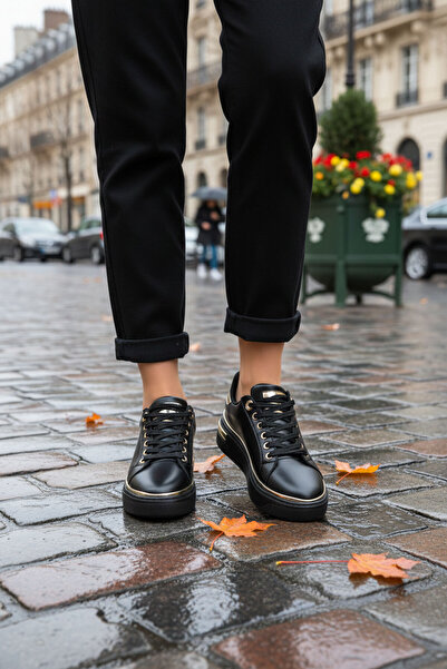 SOHO Siyah-Siyah Kadın Sneaker 20810